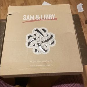 Sam & Libby Combat Boots Stella Dark Khaki Zip Up Embroidered Women's Size 9